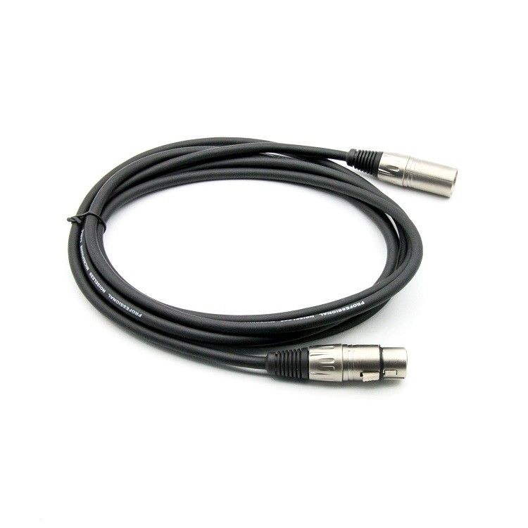 10ft XLR Pria Untuk XLR Wanita Kondensor Mikrofon Kabel Untuk Tahap Dan Musik Hidup Kabel Mikrofon Hitam