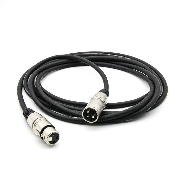 10ft XLR Pria Untuk XLR Wanita Kondensor Mikrofon Kabel Untuk Tahap Dan Musik Hidup Kabel Mikrofon Hitam