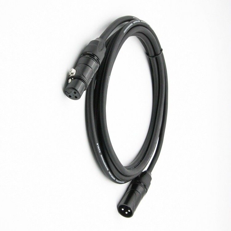 3 Pin DMX Kabel Pria Untuk Wanita Lampu Kabel Hitam Lampu Tahap Kabel