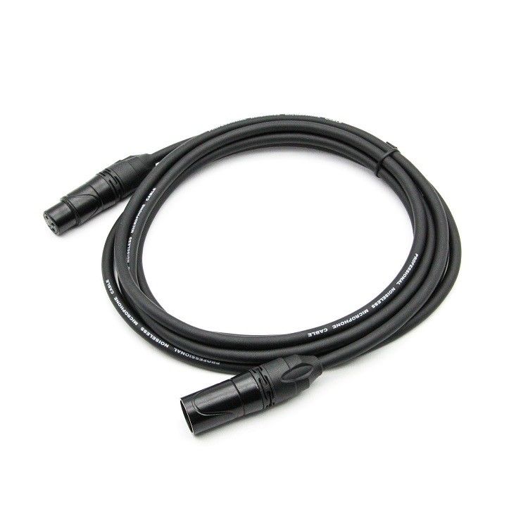 3 Pin DMX Kabel Pria Untuk Wanita Lampu Kabel Hitam Lampu Tahap Kabel
