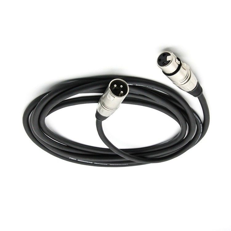 6.5mm XLR Microphone Cord 30ft Dengan Konduktor Tembaga Bebas Oksigen Untuk Speaker