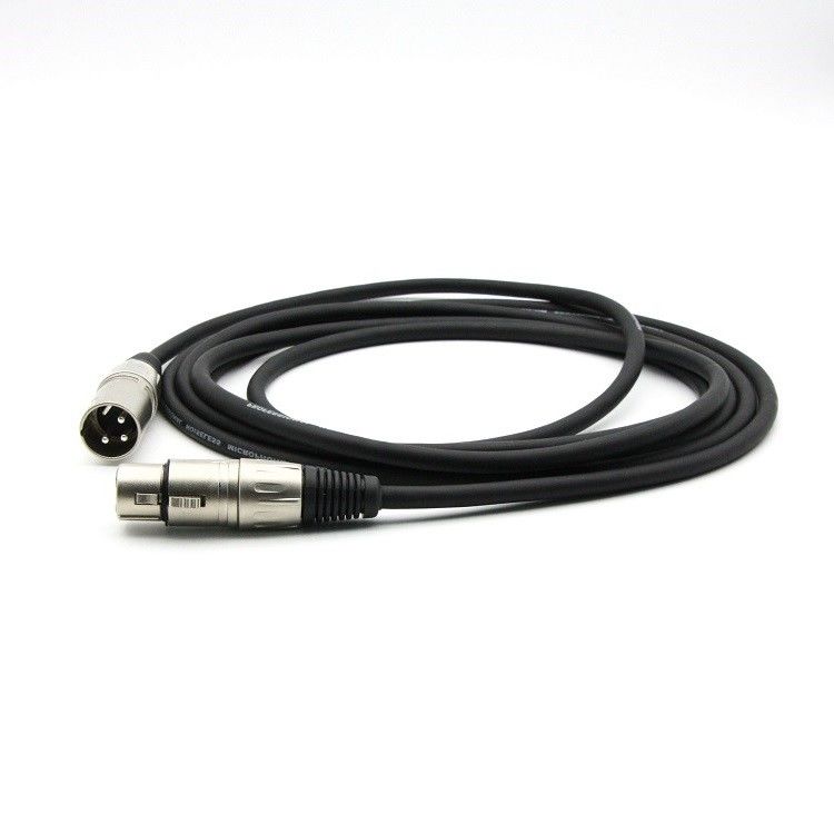 6.5mm XLR Microphone Cord 30ft Dengan Konduktor Tembaga Bebas Oksigen Untuk Speaker