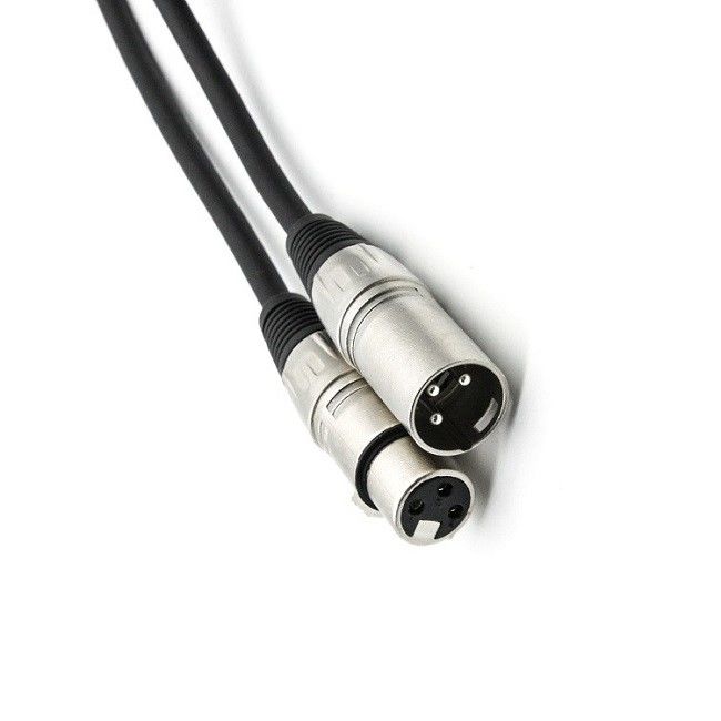 3 Pin XLR Kabel Mikrofon Pria ke Wanita Mikrofon Cord Hitam XLR Kabel
