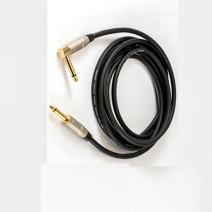 22 Awg Bass Guitar Kabel 1/4 Inch Langsung Ke 1/4 Inch Angle Bass Amp Cord Untuk Amp