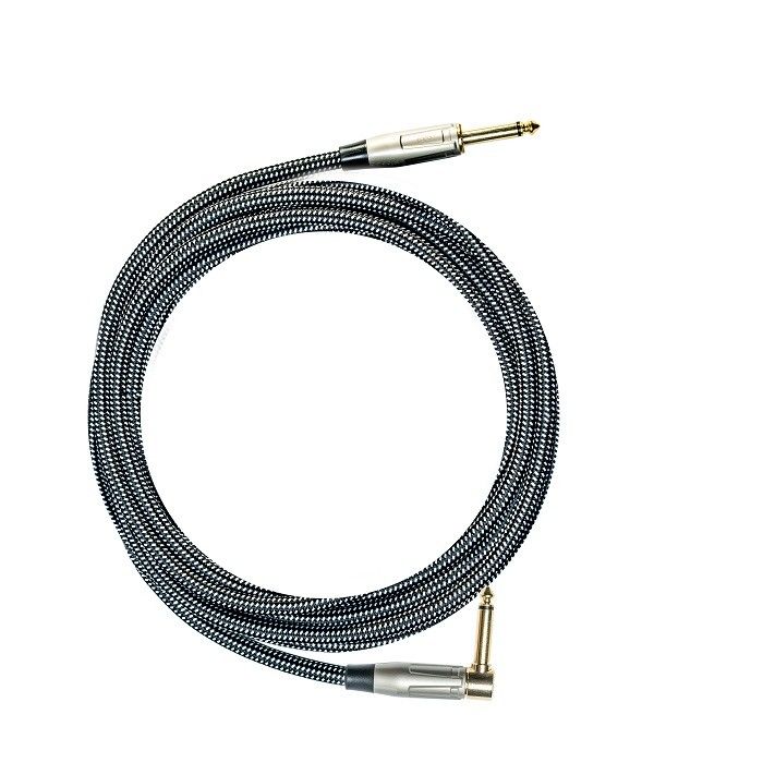 100% OEM Gitar Kabel Instrumen Patch Kabel Tweed Kain Langsung Ke Sudut Amp Kabel
