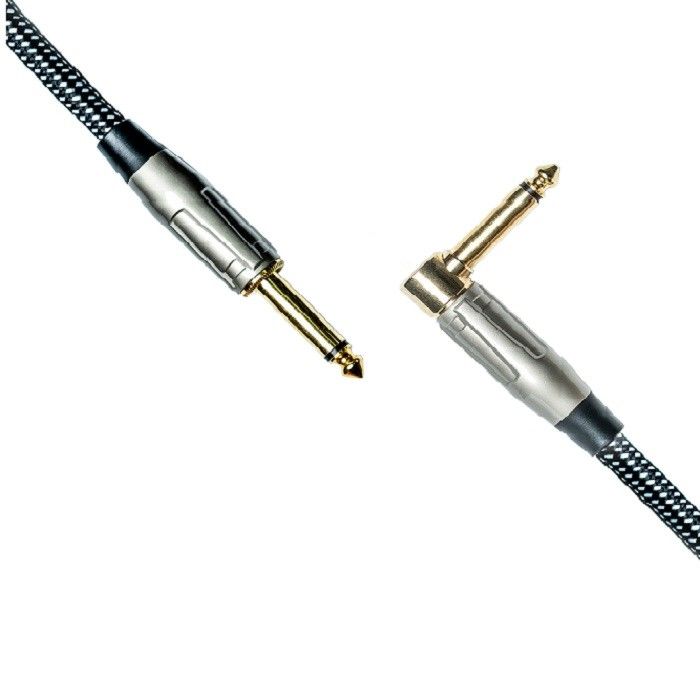 100% OEM Gitar Kabel Instrumen Patch Kabel Tweed Kain Langsung Ke Sudut Amp Kabel