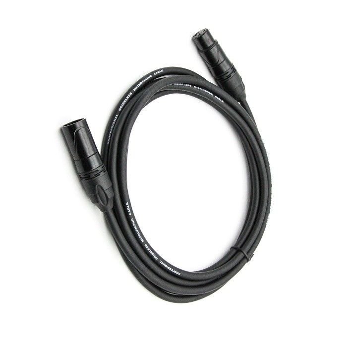 AWG 24 XLR Kabel Mikropon Hitam XLR Pria ke XLR Kabel Mikropon Wanita Untuk Mixer