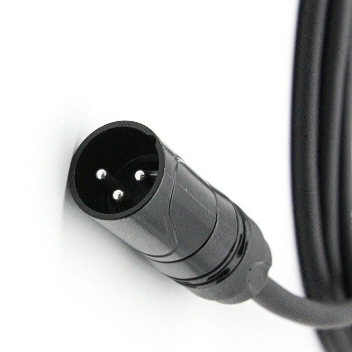 AWG 24 XLR Kabel Mikropon Hitam XLR Pria ke XLR Kabel Mikropon Wanita Untuk Mixer
