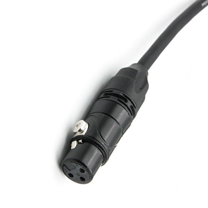 AWG 24 XLR Kabel Mikropon Hitam XLR Pria ke XLR Kabel Mikropon Wanita Untuk Mixer