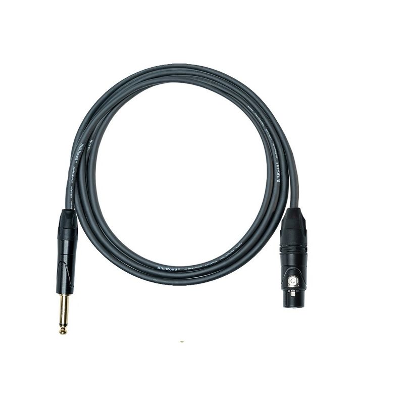 0.25 inci XLR Mikropon Kabel Mikropon Hitam Kabel Pria Untuk XLR Wanita Mikropon Adaptor Untuk Mixer