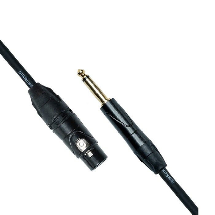 0.25 inci XLR Mikropon Kabel Mikropon Hitam Kabel Pria Untuk XLR Wanita Mikropon Adaptor Untuk Mixer