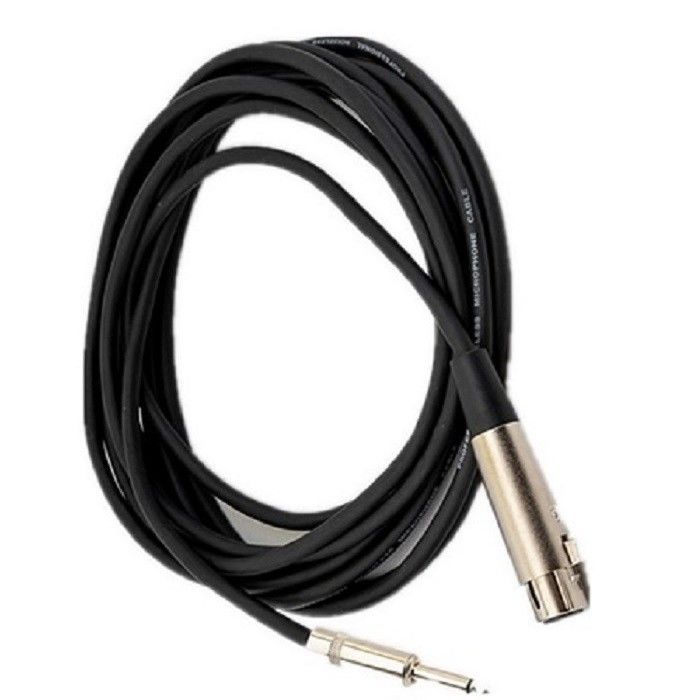 Xlr ke Xlr Kabel Mikrofon 1/4 Inch 10 Feet XLR Kabel Pria ke Wanita Kabel Mikrofon