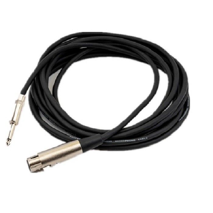 Xlr ke Xlr Kabel Mikrofon 1/4 Inch 10 Feet XLR Kabel Pria ke Wanita Kabel Mikrofon