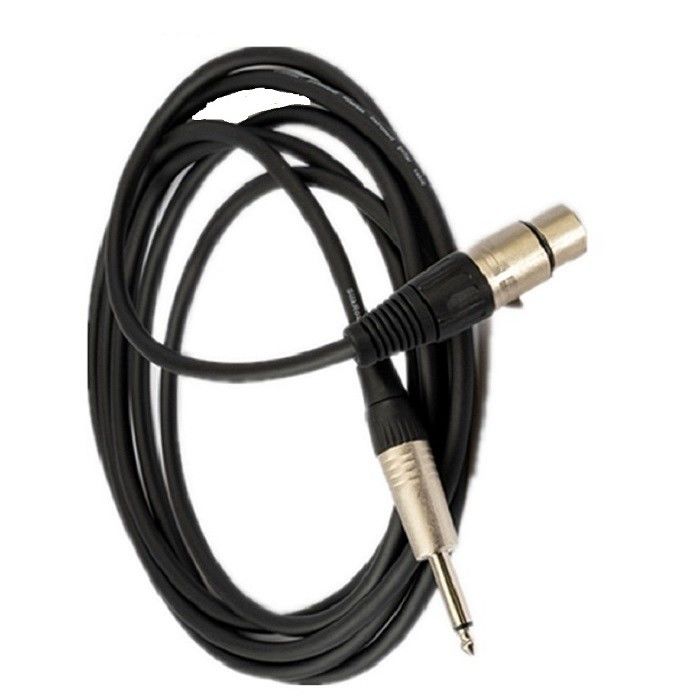 Kabel Mikropon 1/4 inci 10 ft XLR Kabel XLR Pria ke XLR Kabel Mikropon Wanita