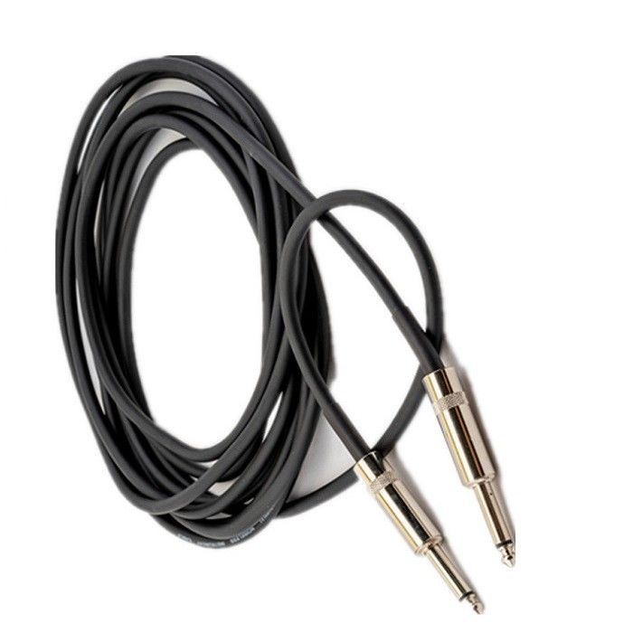 1.0SQ Kabel Speaker DJ 10ft 16 Gauge 1/4 Inch hingga 1/4 Inch Kabel Audio 6.35mm