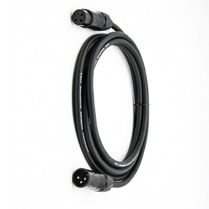 5m 6m XLR Kabel Mikrofon OFC Konduktor Mikrofon Kabel 3 Pin XLR-XLR Black Wire