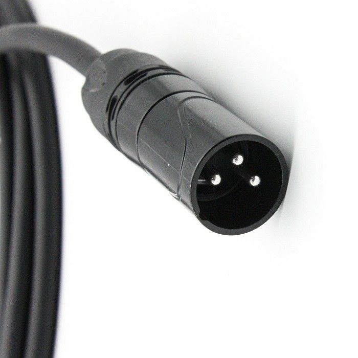 5m 6m XLR Kabel Mikrofon OFC Konduktor Mikrofon Kabel 3 Pin XLR-XLR Black Wire