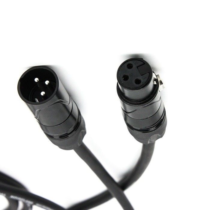 OFC Conductor Mic Patch Cords 3 Pin Xlr Untuk Xlr Adaptor Wire Hitam
