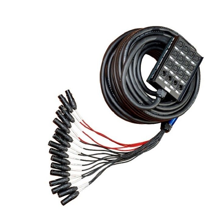 Bulk Audio Snake Cable Multi Channels Low Profile XLR Send Circuit Board XLR Splitter 100 kaki