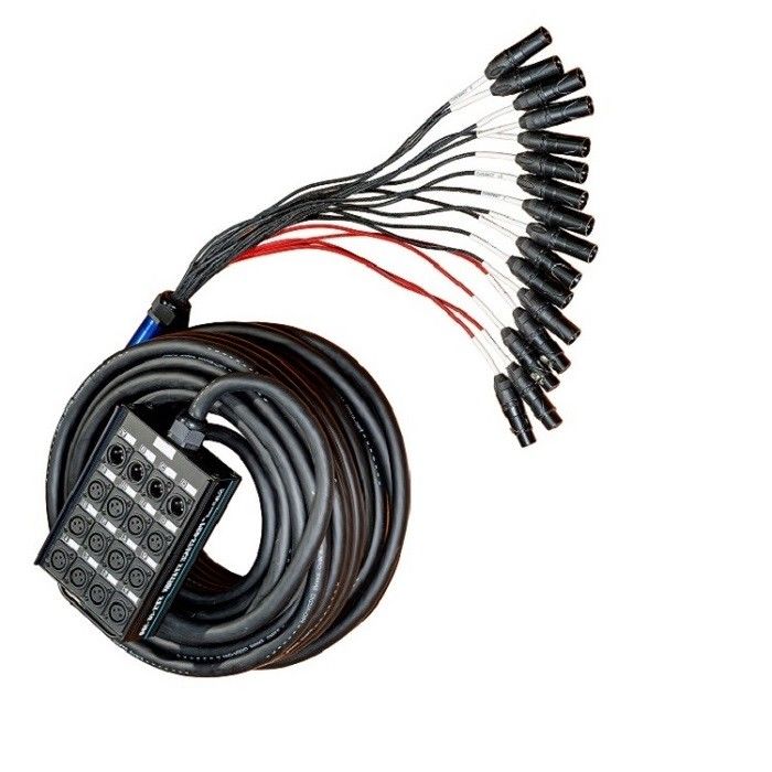 Multi Channel Audio Xlr Snake 100ft 16 Channel Kabel XLR Splitter Kabel Untuk Rekaman