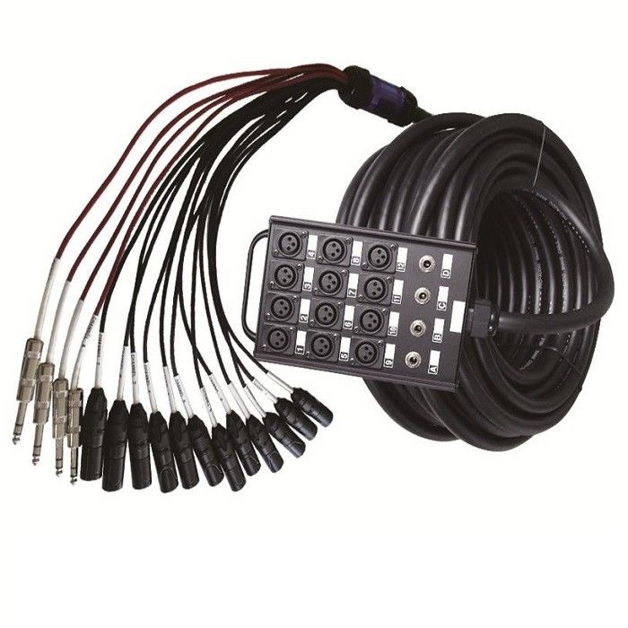 12 Channel Audio Snake XLR Send Board Snake Kabel XLR Splitter Kabel 1/4 