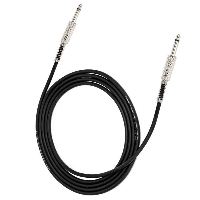 5.5mm 3m Audio Wire Instrumen Kabel Amp Cord Untuk Bass Guitar 1/4 Inch Lurus