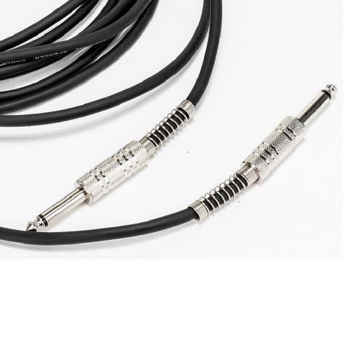 Audio Wire Instrumen Kabel Amp Cord Untuk Bass Hitam Gitar Kabel 1/4 Inch