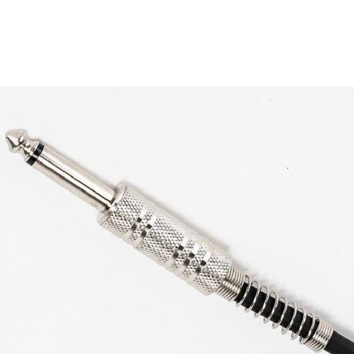 Black Guitar Audio Cable Amp Cord Untuk Bass Black Guitar Cable 1/4 Inch 6.35 lurus