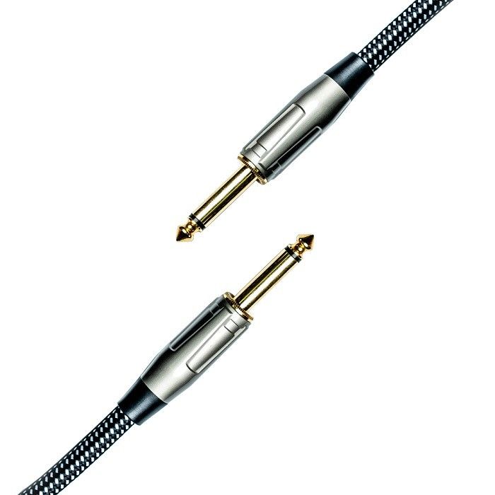 Kabel Audio Gitar Listrik Nylon Berliku Instrumen Patch Kabel 1/4 Inch Amp Kabel