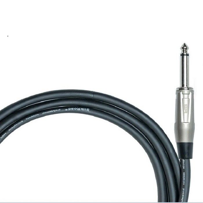 1/4 Ke XLR Kabel Mikrofon Wanita Kabel XLR Hitam Kabel Mikrofon 10ft