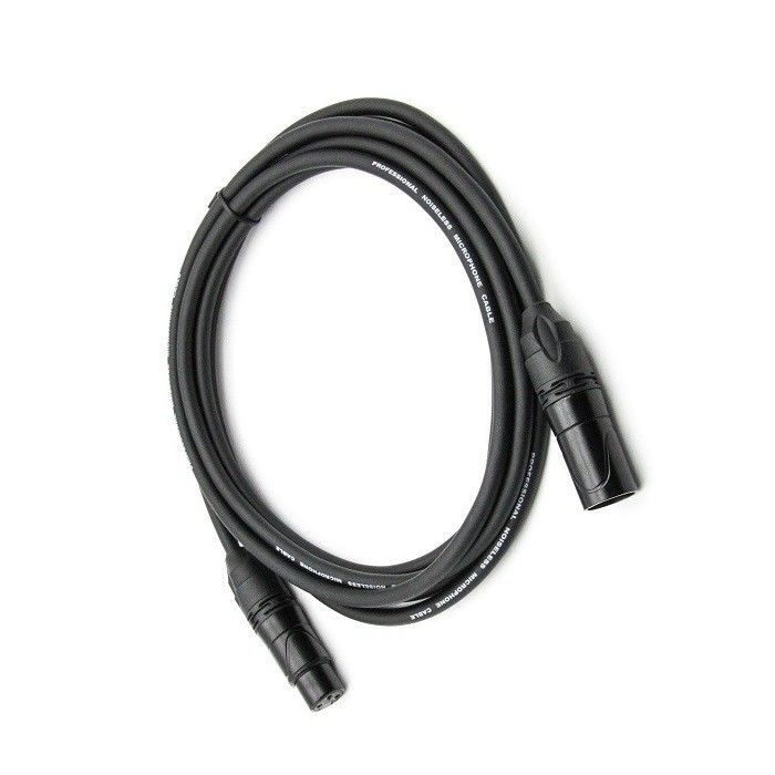 OFC Mic Patch Cord 3 Pin XLR Make to Female Wire Mikrofon Hitam 20ft