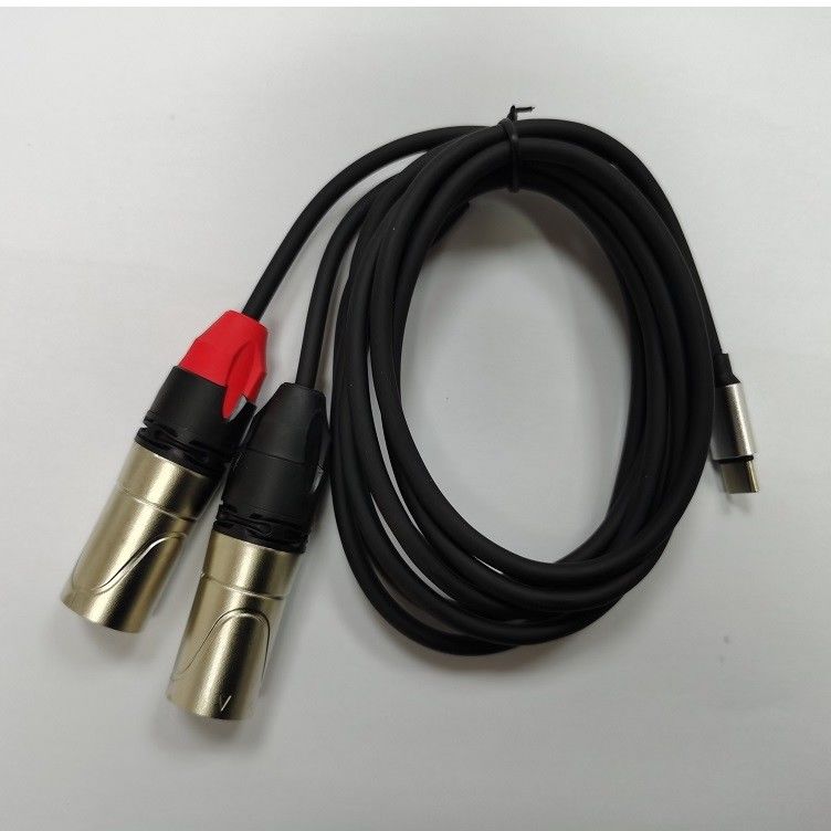DAC C ke Dual XLR Male Audio Cable Y Splitter Dibangun dalam Chip DAC yang Kuat