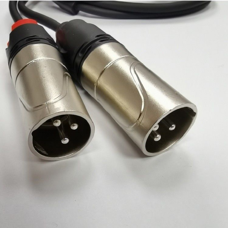 DAC C ke Dual XLR Male Audio Cable Y Splitter Dibangun dalam Chip DAC yang Kuat